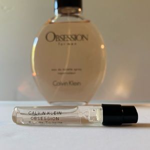 CALVIN KLEIN OBSESSION EDT 1.5 ML Sample Size Travel Size MENS COLOGNE